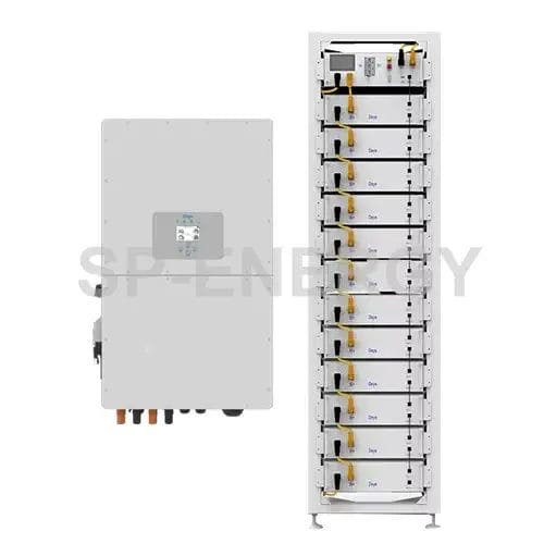 Deye 50Kw 3-phase hybrid solar system with lithium batteries