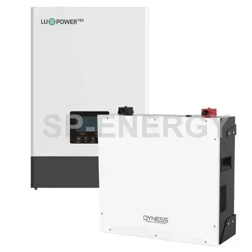 LuxPower 5kW inverter and Dyness 5.12kWh battery combo.