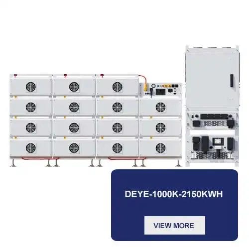 Deye 1MW Solar Inverter with 2.15MWh Battery Pack